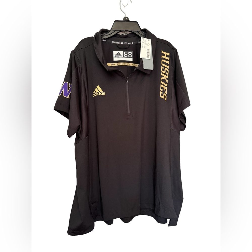 Adidas Washington Huskies NWT 1/4 zip polo size 2X women’s